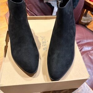 J. Crew Sleek Black Ankle Booties